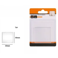 GOMMINO BIADESIVO TRASPARENTE QUADRATO PROTEZIONE CASA PAVIMENTI 50 X 50MM 66105