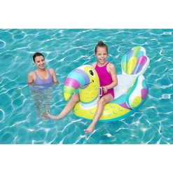 GONFIABILE A FORMA DI TUCANO CAVALCABILE 173X91CM PER BAMBINI CON MANIGLIE 41437