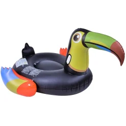 GONFIABILE FORMA DI TUCANO MATERASSO GALLEGGIANTE PISCINA SPIAGGIA 128X104X60CM 016142