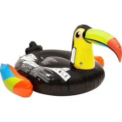 GONFIABILE FORMA DI TUCANO MATERASSO GALLEGGIANTE PISCINA SPIAGGIA 128X104X60CM 016142