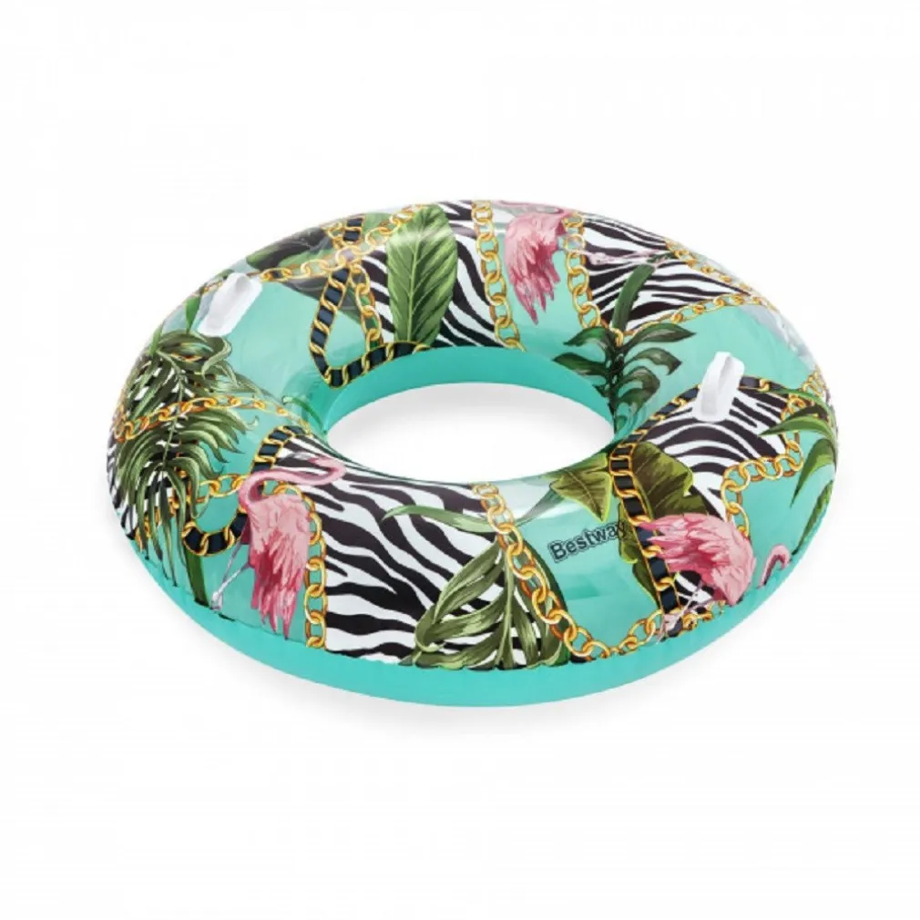 GONFIABILE SALVAGENTE FANTASIA FLOREALE 114 CM CON MANIGLIE PISCINA ESTATE 36302