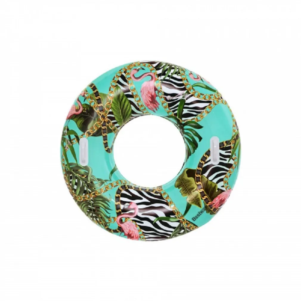 GONFIABILE SALVAGENTE FANTASIA FLOREALE 114 CM CON MANIGLIE PISCINA ESTATE 36302