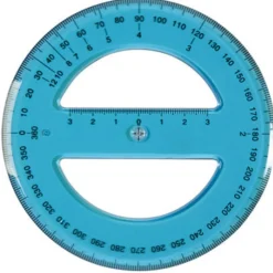 GONIOMETRO CIRCOLARE 360 GRADI DIAMETRO 12 CM PER ANGOLO ANGOLI SCOLASTICO