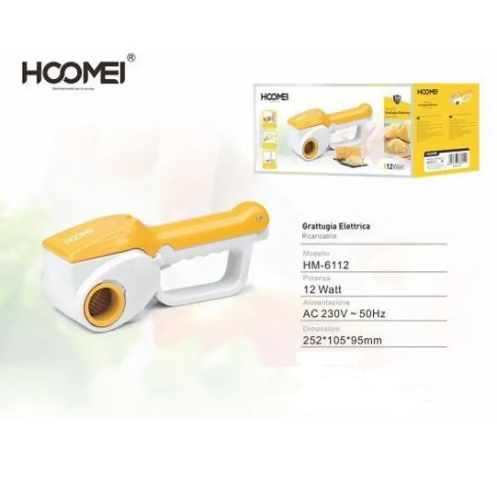 GRATTUGIA ELETTRICA CORDLESS RICARICABILE DOPPIO RULLO 12W KIT RICARICA BATTERIA