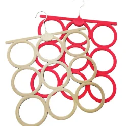 GRUCCIA 9 ANELLI PORTA APPENDI TUTTO IN VELLUTO SALVASPAZIO SCIARPE ARMADIO