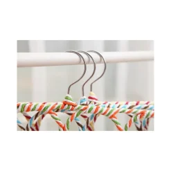 GRUCCIA 24 ANELLI PORTA APPENDI SALVASPAZIO ARMADIO APPENDIBILE ORGANIZZATORE