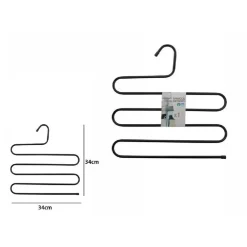 GRUCCIA A S NERA PANTALONI SCIARPE CRAVATTE MULTIPLA 5 STRATI SALVASPAZIO 62438