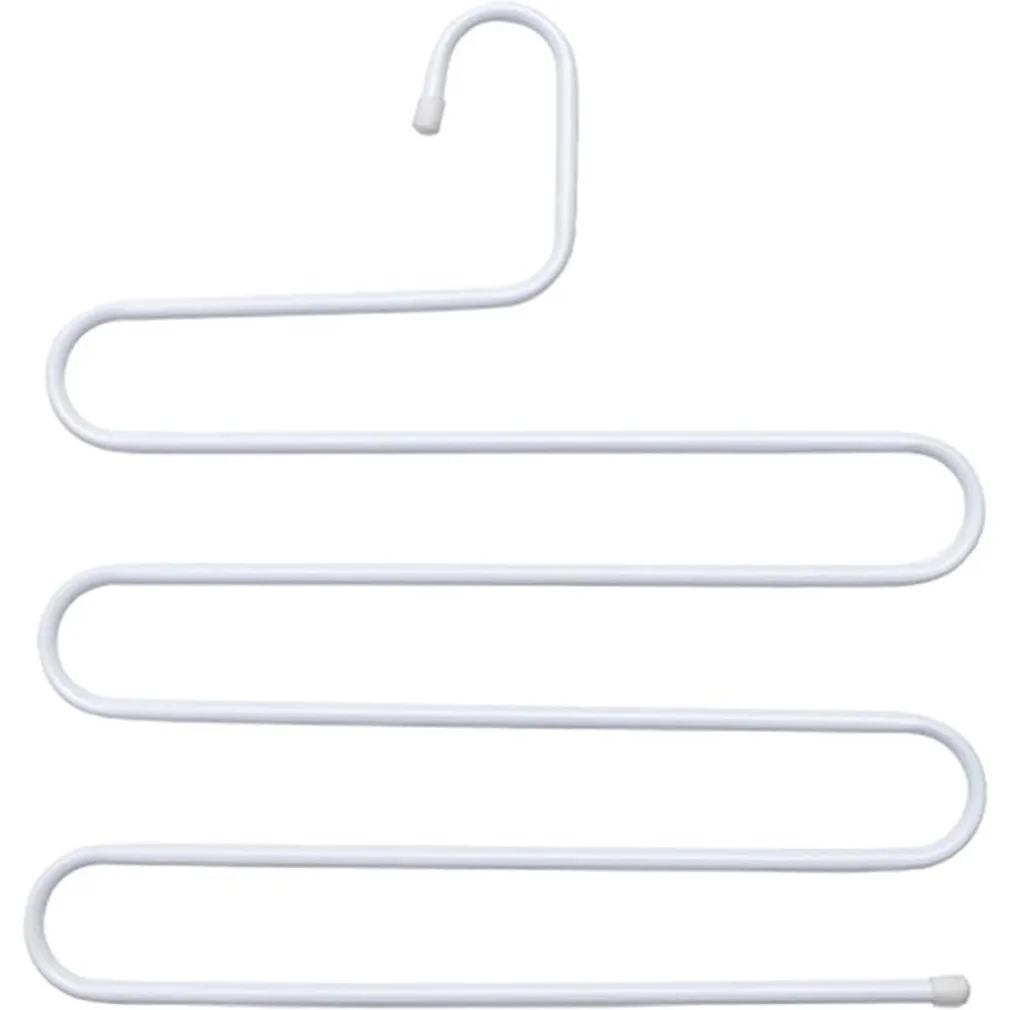 GRUCCIA APPENDI PANTALONI JEANS FORMA A S MULTISTRATO 34X34CM BIANCO SALVASPAZIO 87697