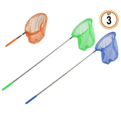 GUADINO DA PESCA ESTENSIBILE 38,5 - 86CM IN METALLO RETINO Ø20MM 3 COLORI 65353A
