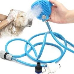 GUANTO CON SPRUZZO ACQUA SPAZZOLA BAGNO PETTINARE PELI MASSAGGIANTE PER CANE GATTO