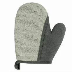 GUANTO DOCCIA BAGNO ESFOLIANTE PER CURA PULIZIA DI PELLE CORPO 21CM GRIGIO 79665