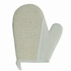 GUANTO DOCCIA BAGNO ESFOLIANTE CURA PULIZIA DELLA PELLE CORPO 21 CM BIANCO 79660
