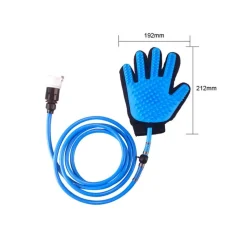 GUANTO MASSAGGIANTE DOCCIA CL-018 PER ANIMALI TUBO INTEGRATO AGGANCIO UNIVERSALE