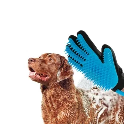 GUANTO MASSAGGIANTE DOCCIA CL-018 PER ANIMALI TUBO INTEGRATO AGGANCIO UNIVERSALE