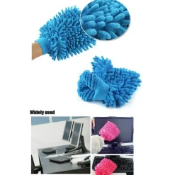 GUANTO MICROFIBRA PULIZIA LAVAGGIO AUTO CUCINA BAGNO UFFICIO CASA POLVERE LUCIDA