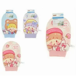 GUANTO PER DOCCIA BAGNO SPUGNA ESFOLIANTE CURA PELLE CORPO FANTASIA BIMBA 10744