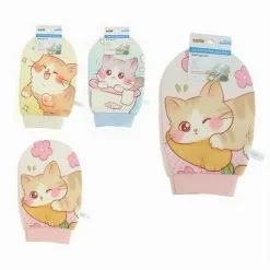 GUANTO PER DOCCIA SPUGNA BAGNO ESFOLIANTE CURA PELLE CORPO FANTASIA GATTI 10743