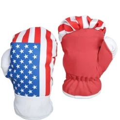 GUANTONI DA BOXE PUGILATO GIOCATTOLO BAMBINI AMERICA STELLE E STRISCE PLASTICA