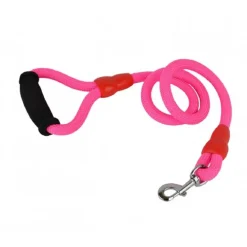 GUINZAGLIO A CORDA CANI TAGLIA MEDIA E GRANDE 114 CM CON MOSCHETTONE