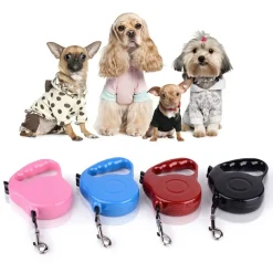 GUINZAGLIO ALLUNGABILE PER CANE MEDIA PICCOLA TAGLIA 3 METRI VARI COLORI