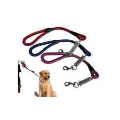 GUINZAGLIO CORTO MOD. SAN DIEGO CORDA INTRECCIATA CON MOSCHETTONE A MOLLA 60 CM