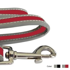 GUINZAGLIO PER CANE LUNGHEZZA 120CM RIFLETTENTE MOSCHETTONE ACCIAIO VARI COLORI