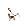 Guinzaglio per cani in corda nylon resistente con moschettone in metallo 80 cm