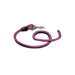 Guinzaglio per cani in corda nylon resistente con moschettone in metallo 80 cm