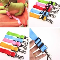 GUINZAGLIO SEDILE AUTO CINTURA DI SICUREZZA COLLARE PER CANE NYLON REGOLABILE