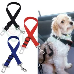 GUINZAGLIO SEDILE AUTO CINTURA DI SICUREZZA COLLARE PER CANE NYLON REGOLABILE