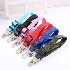 GUINZAGLIO SEDILE AUTO CINTURA DI SICUREZZA COLLARE PER CANE NYLON REGOLABILE