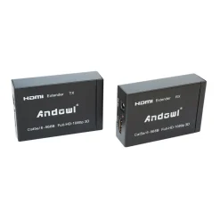 HDMI EXTENDER ETHERNET CAVO DI RETE LAN OVER CAT5E CAT6 60 METRI HDMI 3D 1080P