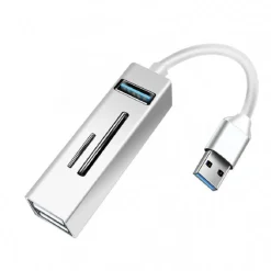 HUB USB 3.0 5 IN 1 LETTORE DI MEMORIE PENDRIVE USB COMPUTER PC NOTEBOOK Q-HU803
