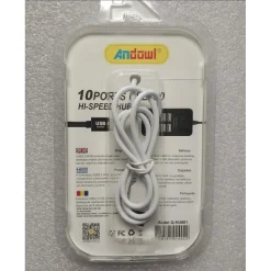 HUB USB 2.0 ALTA VELOCITÀ ESTENSORE A 10 PORTE USB COMPUTER CAVO 100CM Q-HU801