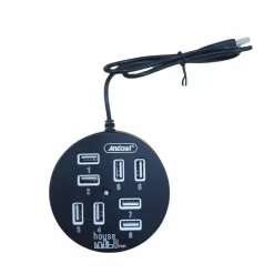 HUB USB 2.0 HI-SPEED 8 PORTE CON CAVO DA 60 CM CON CONNESSIONE USB-A Q-HU800