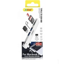 HUB USB Q-HU810 5IN1 DA TIPO C A HUB USB PER MACBOOK PRO CON CONNESSIONE TIPO C