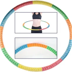 HULA HOOP CERCHIO ANELLO GINNICO GINNASTICA SPORT BAMBINI COLORI RANDOM 95CM