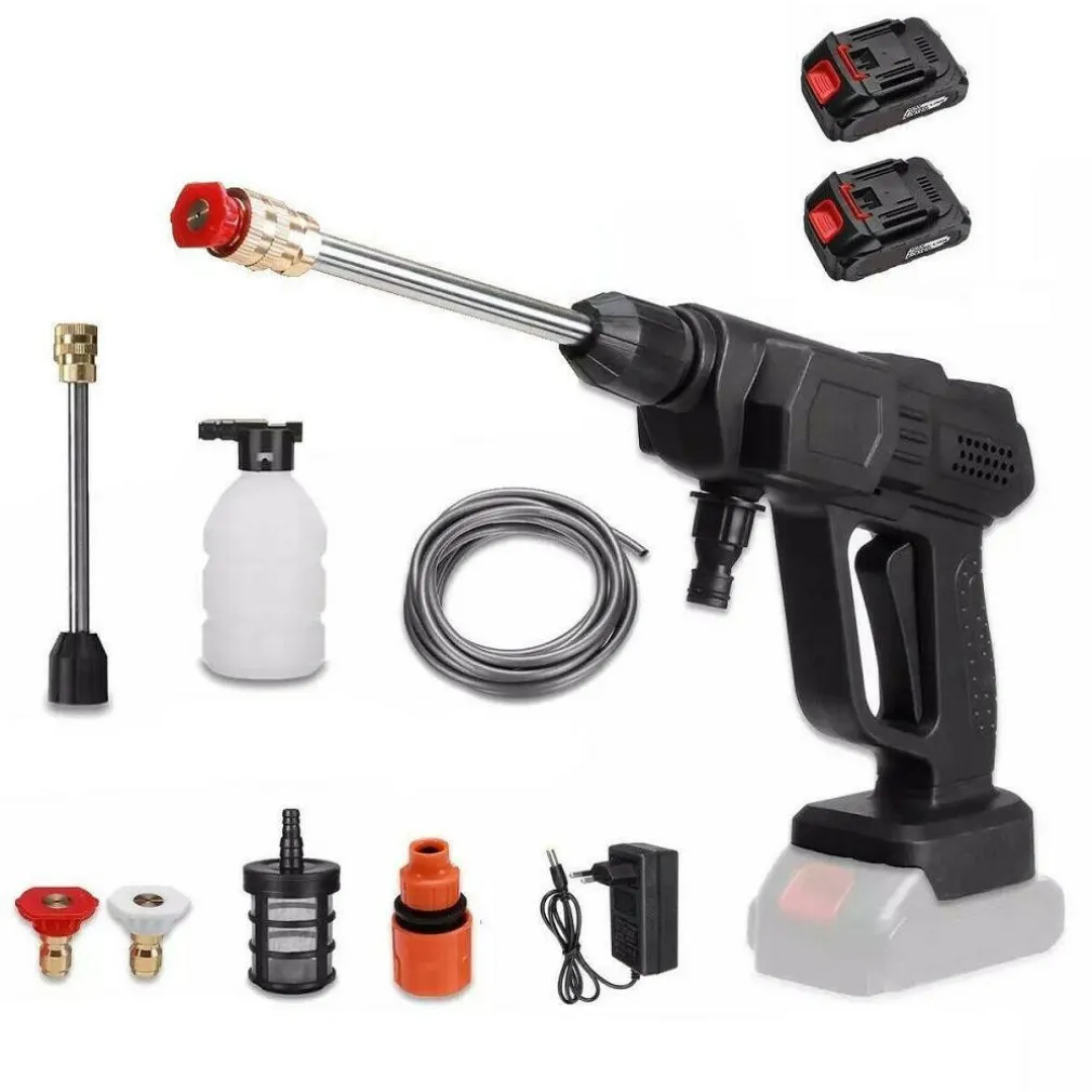 IDROPULITRICE A DOPPIA BATTERIA 26V ALTA PRESSIONE PORTATILE LAVAGGIO AUTO 96532
