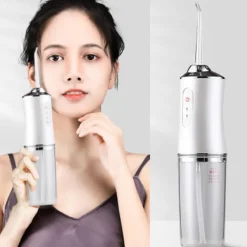 IDROPULSORE PER DENTI GETTO D'ACQUA PULIZIA DENTALE IGIENE ORALE INTERDENTALE