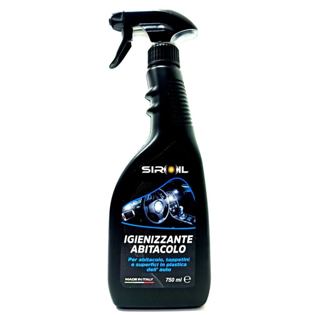 IGIENIZZANTE ABITACOLO 750ML SPRAY PULITORE CRUSCOTTO PLASTICA AUTO MOTO SIR-IGIEN