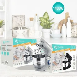 IMPASTATRICE ROBOT DA CUCINA CON ACCESSORI 1400 WATT MIXER TX-8246 CON CIOTOLA