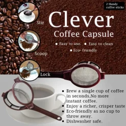 INFUSORE PER CAFFè CLEVER COFFEE CAPSULE 1 TAZZA CAFFE ISTANTANEO RIUTILIZZABILE