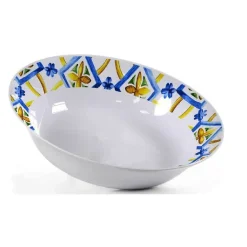 INSALATIERA CIOTOLA TONDA MELAMINA TERRA 18CM PLASTICA DECORI ASSORTITI 817670