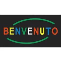 INSEGNA LUMINOSA A LED CON LOGO SCRITTA BENVENUTO PER ATTIVITà COMMERCIALE