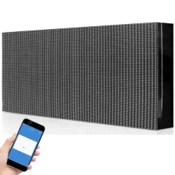 INSEGNA LUMINOSA A LED WIFI PER ESTERNO IP65 TESTO SCORREVOLE MULTICOLORE 100X40CM