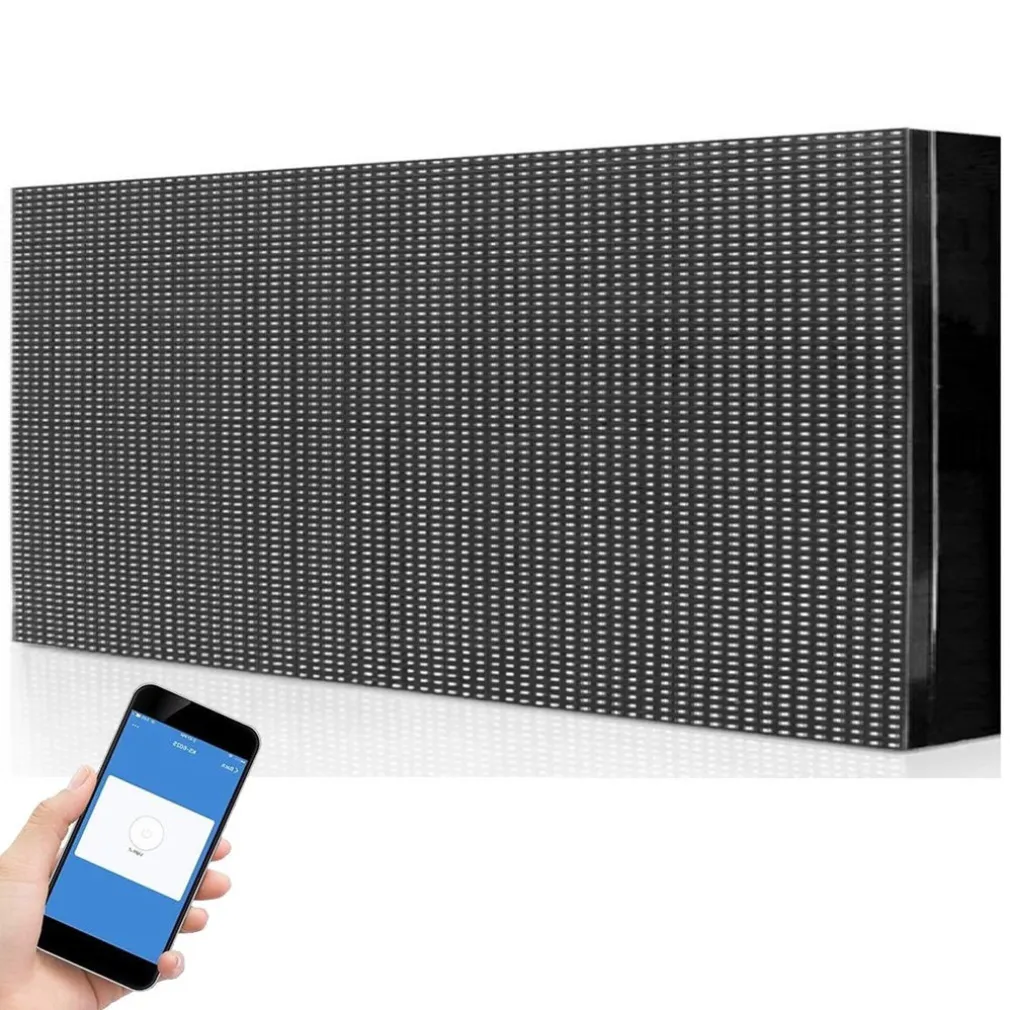 INSEGNA LUMINOSA A LED WIFI PER ESTERNO IP65 TESTO SCORREVOLE BIANCA 100X40CM