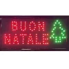 INSEGNA LUMINOSA LED PER NEGOZIO CON SCRITTA BUON NATALE ADDOBBI DECORAZIONI
