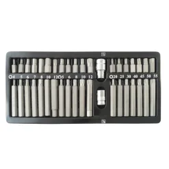INSERTI CHIAVI BUSSOLE CHIAVI TORX HEX 1/2" 3/8" KIT SET PROFESSIONALE 40 PZ
