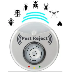 INSETTICIDA REPELLENTE ELETTRICO AD ULTRASUONI SCACCIA INSETTI RODITORI BLATTE