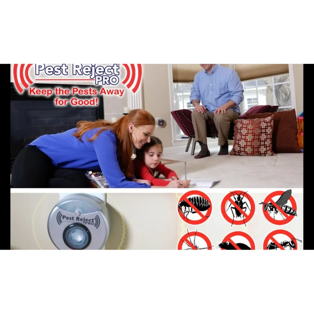 INSETTICIDA REPELLENTE ELETTRICO AD ULTRASUONI SCACCIA INSETTI RODITORI BLATTE